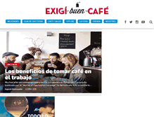 Tablet Screenshot of exigibuencafe.com